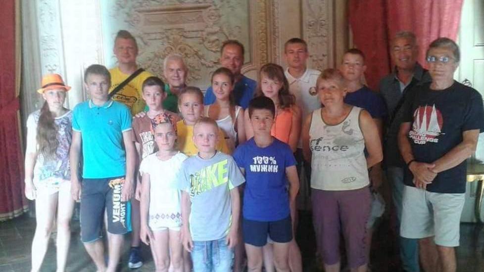 Atleti bielorussi nella Sala degli Specchi