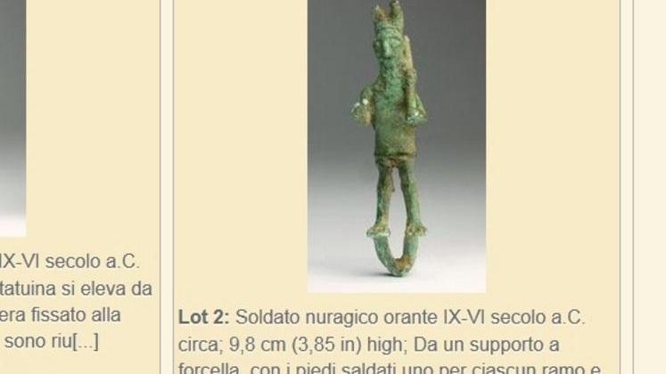 Nurnet acquista i bronzetti finiti all’asta a Londra