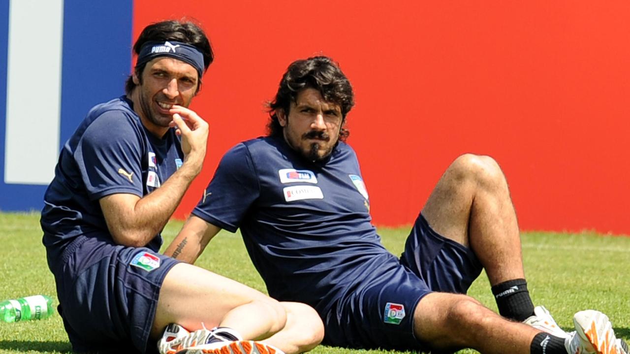 Gigi Buffon e Rino Gattuso