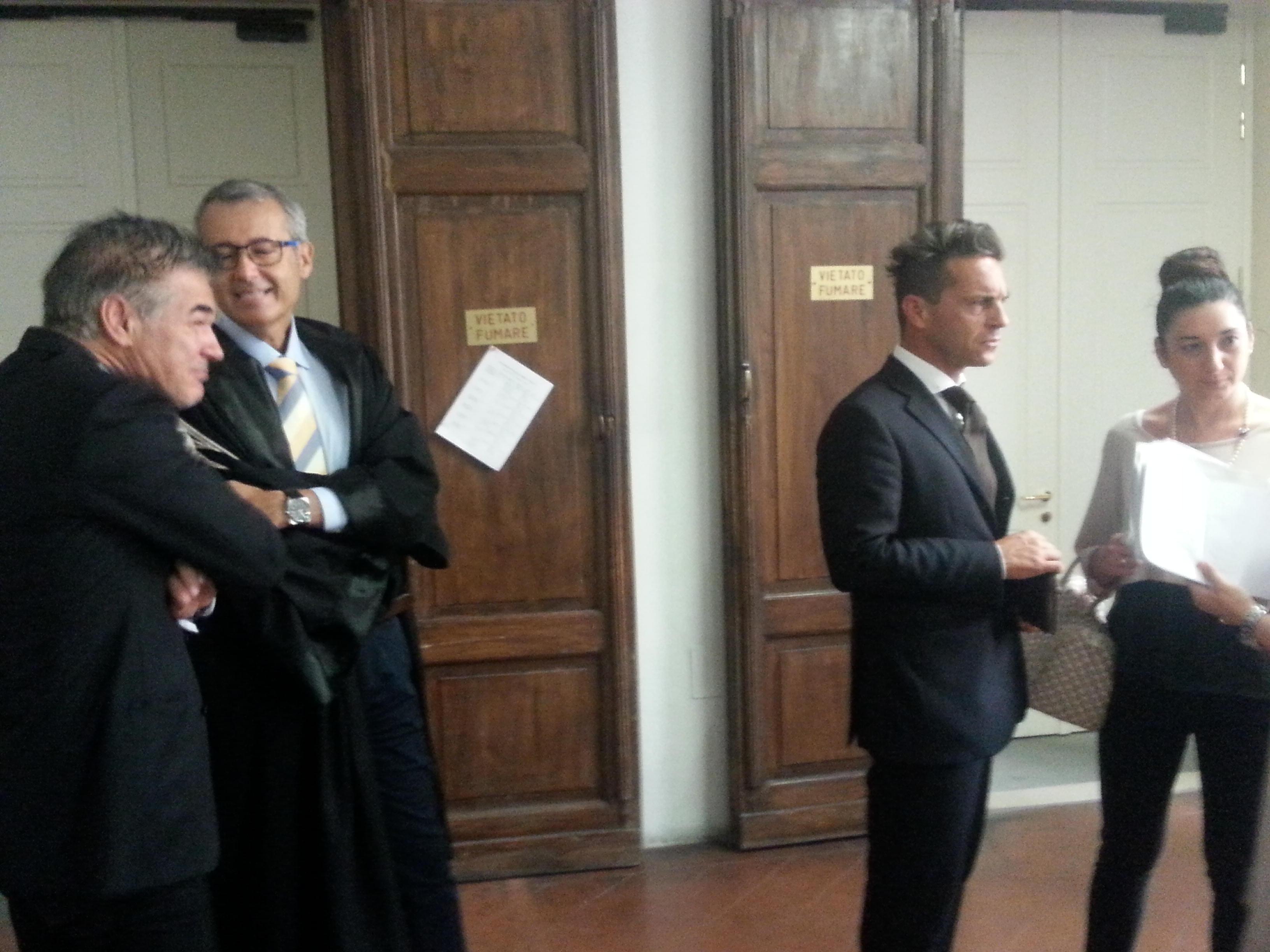 Giuseppe Grieco (secondo da sinistra) e a destra Luca Innocenti e Ilaria Poli