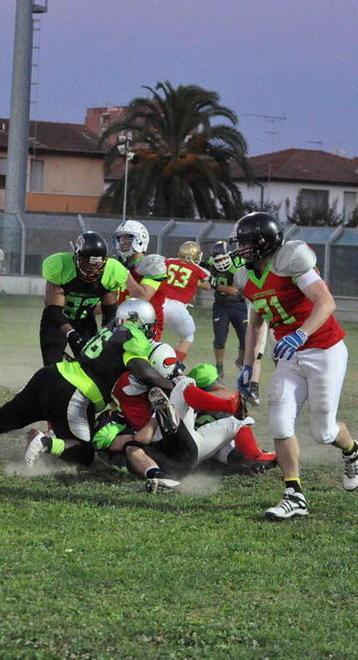 Football americano: grande spettacolo in scena al Rossetti 