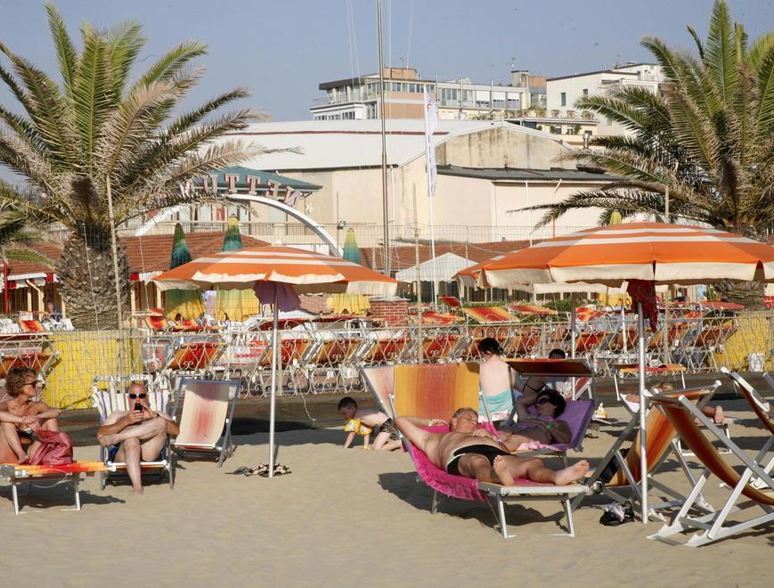 La spiaggia del bagno Nettuno