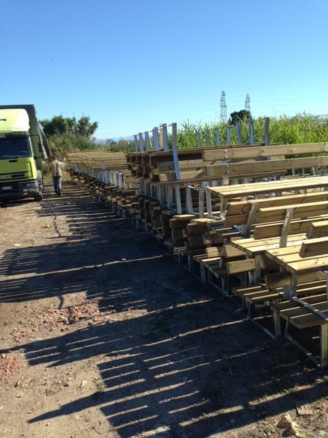 Le nuove panchine 