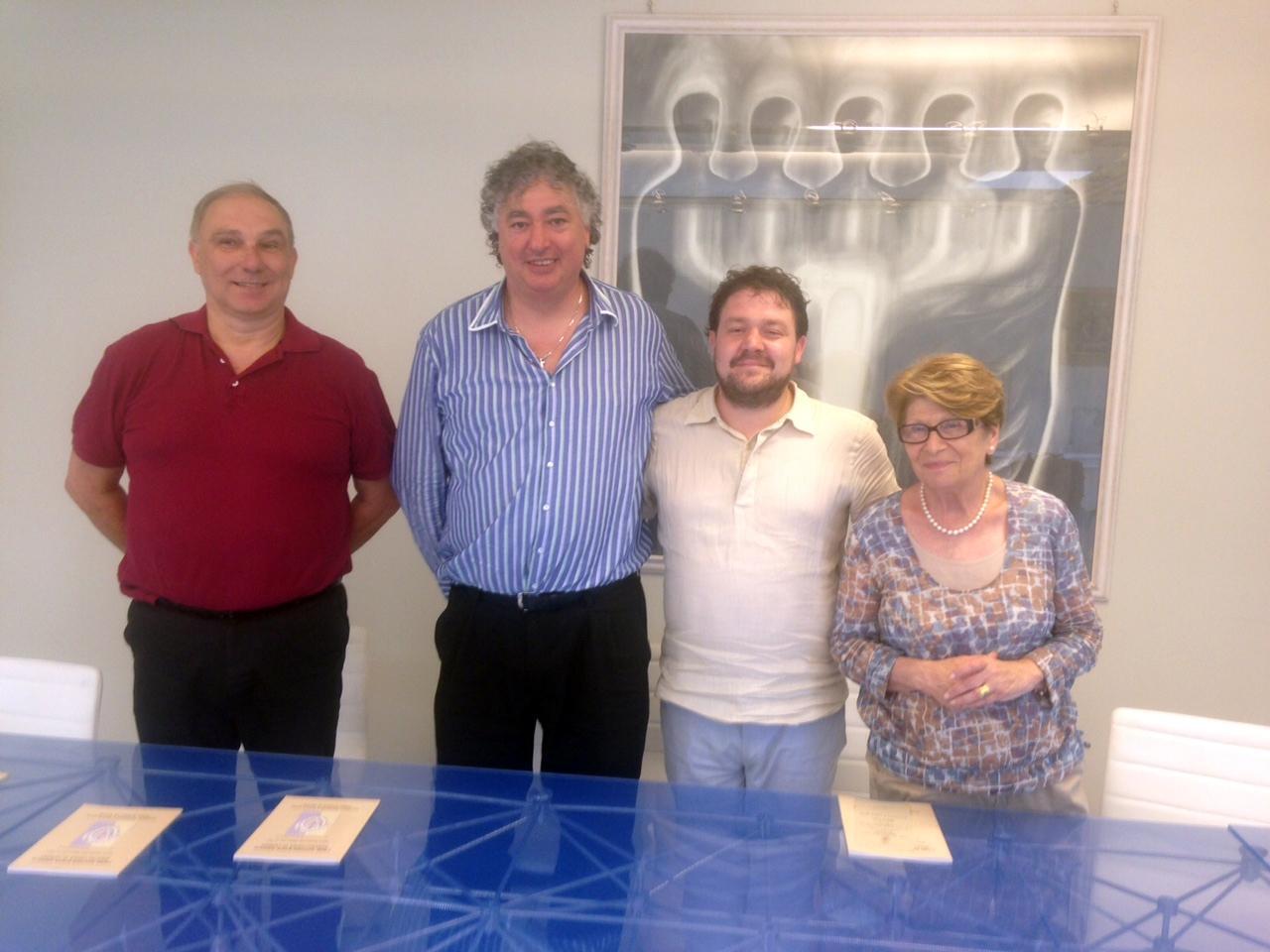 Nella foto, da sinistra: Aldo Vannucchi, Roberto Marchi, Fabiano Falconi e Maria Petrà

 