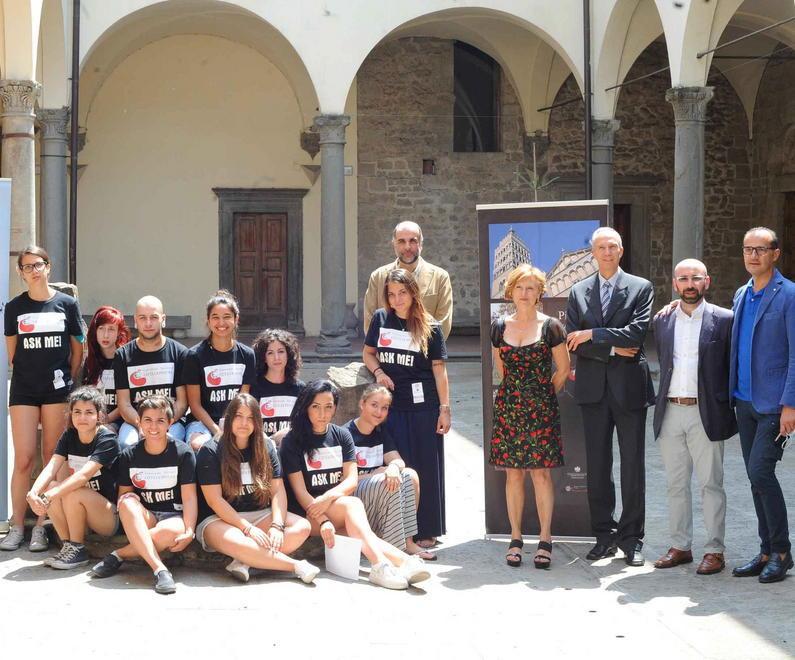 Gli studenti del Liceo artistico Petrocchi con Cavicchio, Pastacaldi, Leporatti e Tempestini