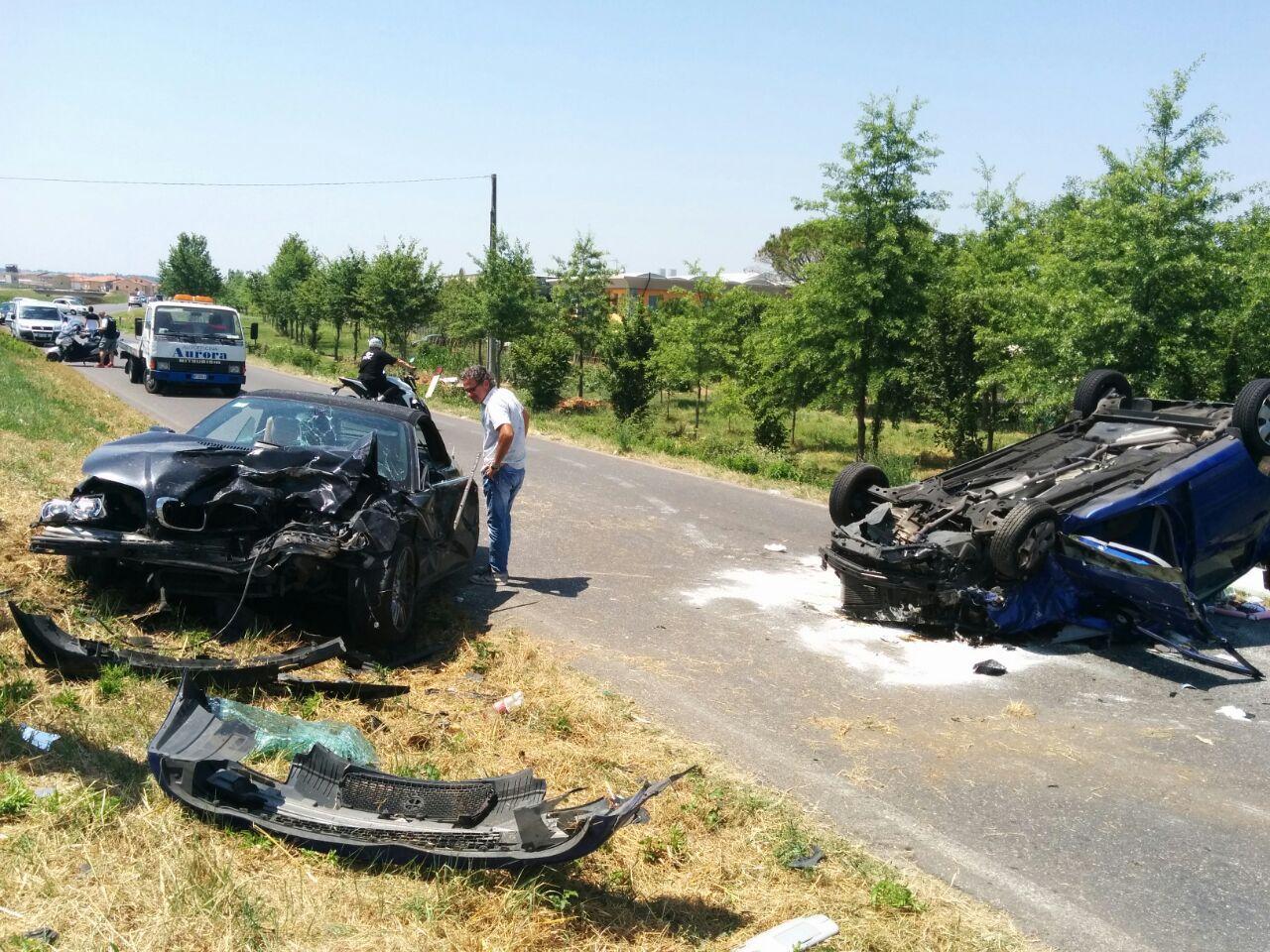 L'incidente vicino a Cerreto Guidi