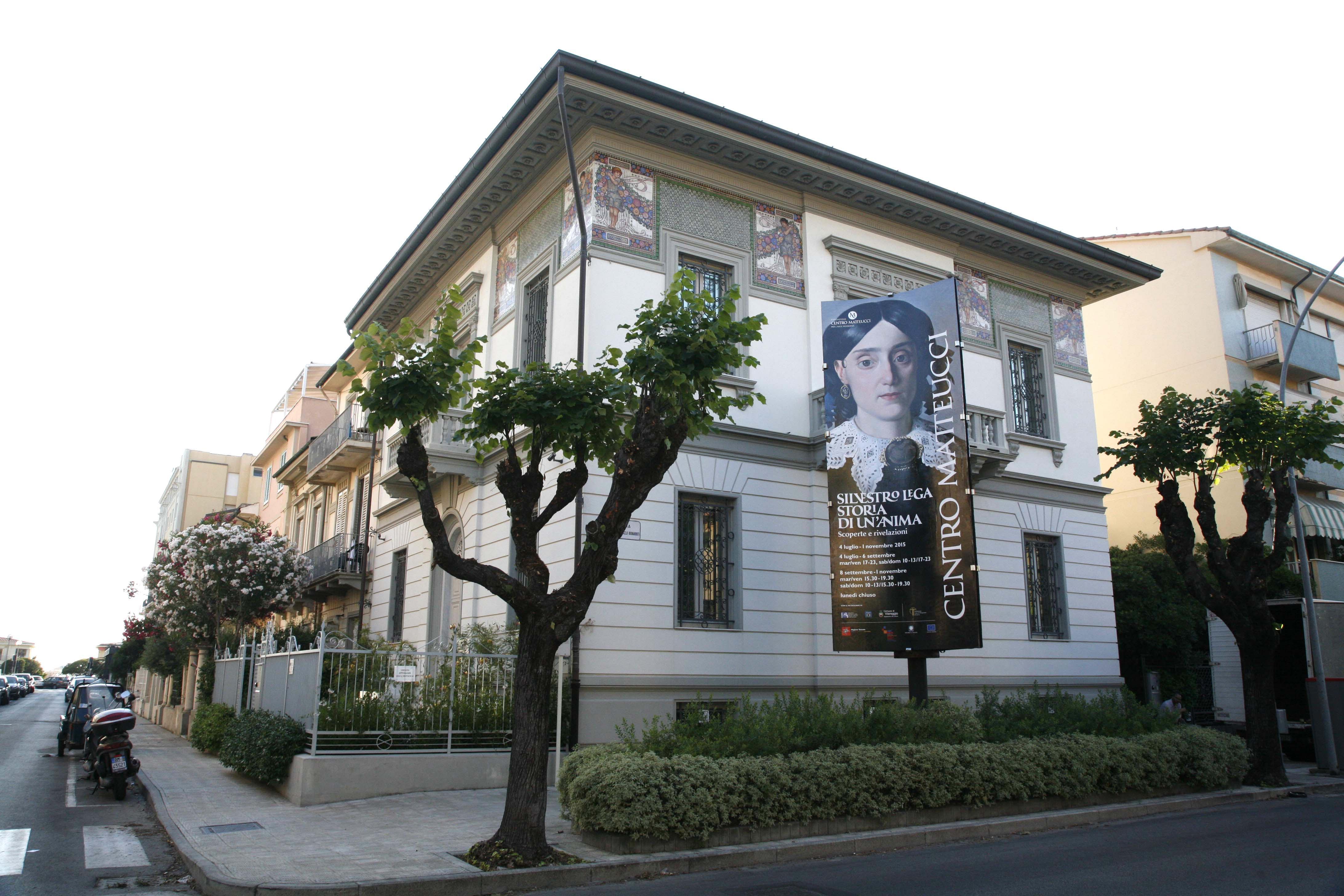 La sede del Centro Matteucci per l'arte moderna di Viareggio che ospita la mostra su Silvestro Lega