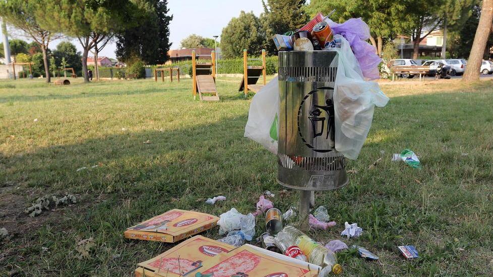 Parco di Ponzano nel degrado