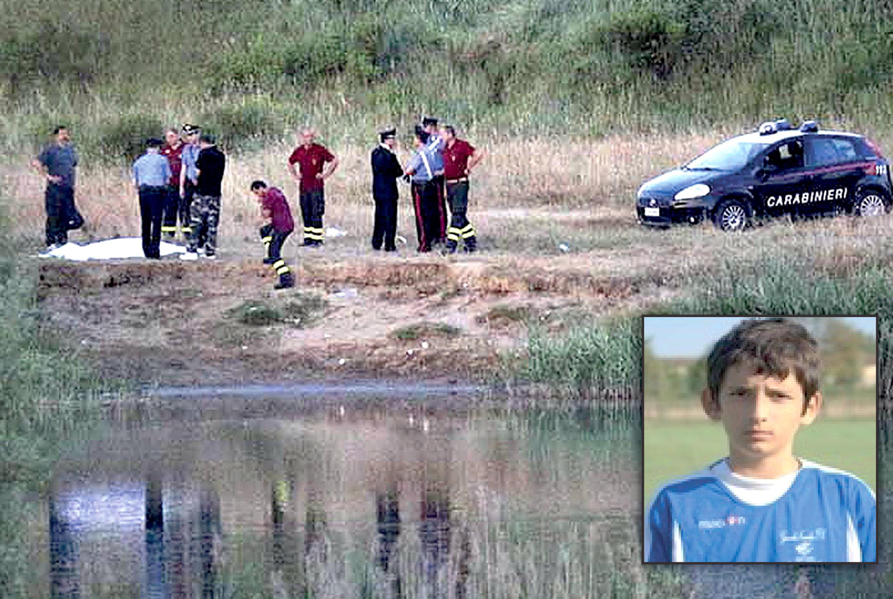 Il luogo della tragedia e, nel riquadro, Andrea Paolino