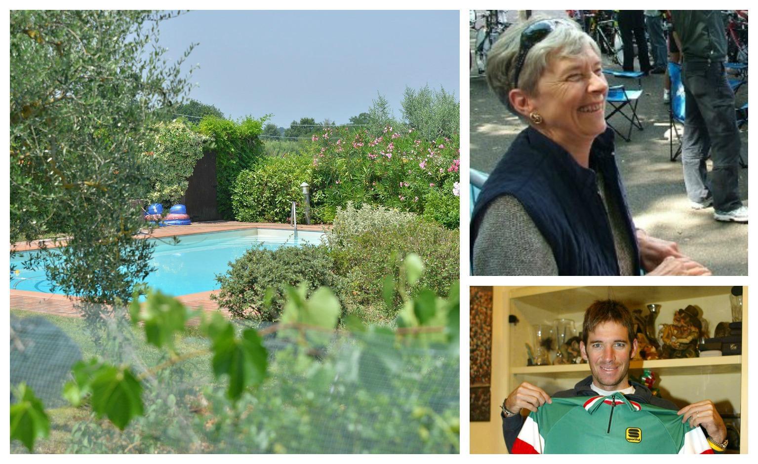 La piscina dove è avvenuta la tragedia, Susan Vanessa Borradaile e il figlio Dario David Cioni 