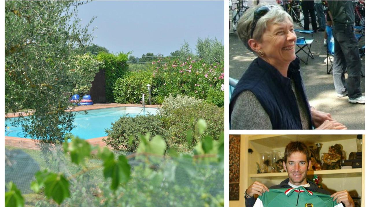 La piscina dove è avvenuta la tragedia, Susan Vanessa Borradaile e il figlio Dario David Cioni