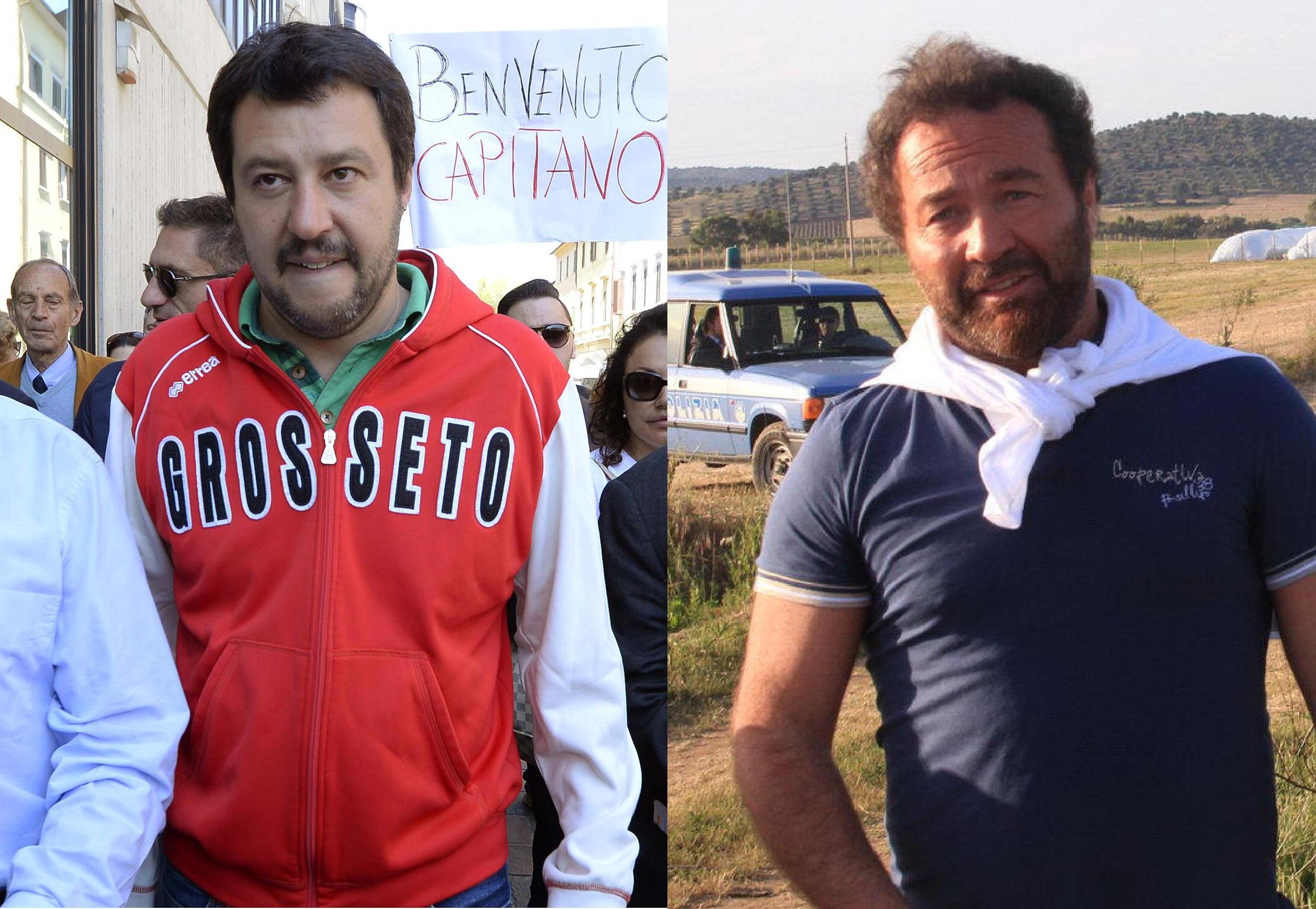 Matteo Salvini e Luigi Bellumori