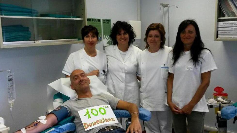 Cento donazioni di sangue L’Avis ringrazia Gianluca