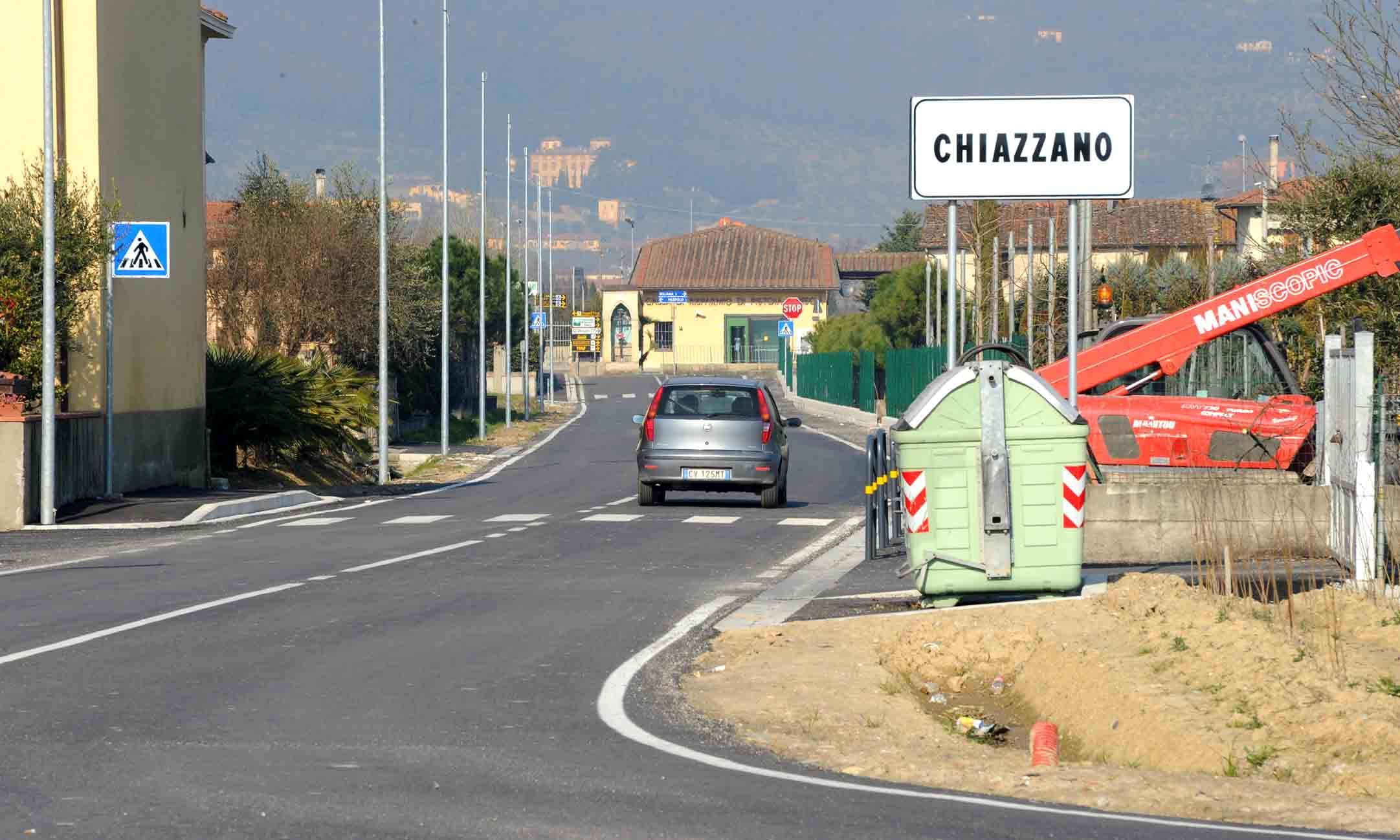 Via di Chiazzano, dov'è avvenuta la rapina ai danni del rappresentante (foto Gori)