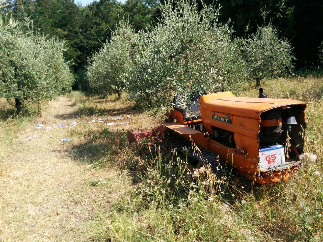 L'incidente è accaduto nella campagna di Gambassi Terme (Foto Agenzia Carlo Sestini)