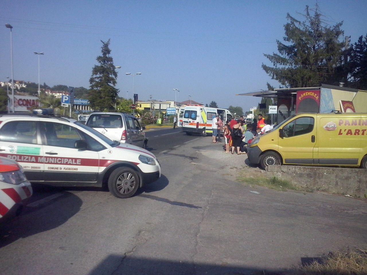 I soccorsi sul luogo dell’incidente