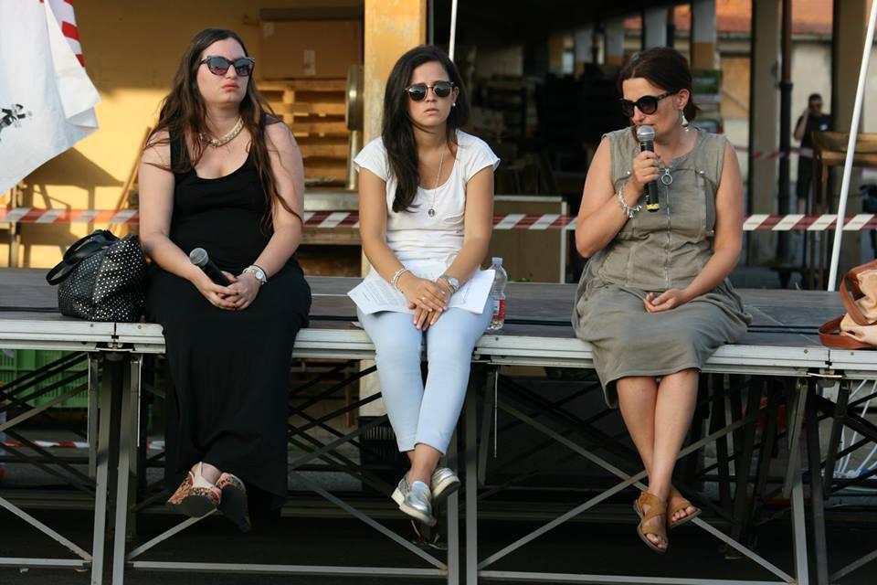 La vicesindaco Sorgente e le assessore Dhimgjini e Martini