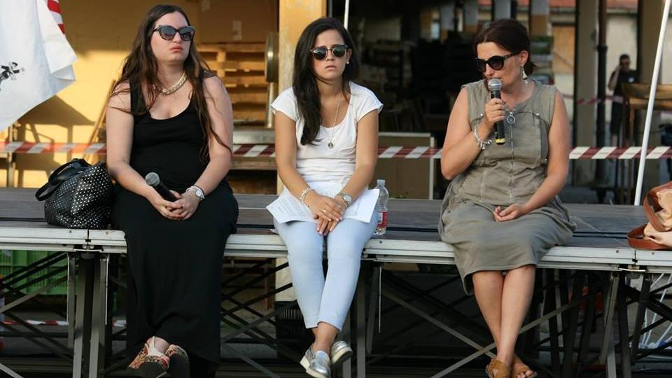 La vicesindaco Sorgente e le assessore Dhimgjini e Martini