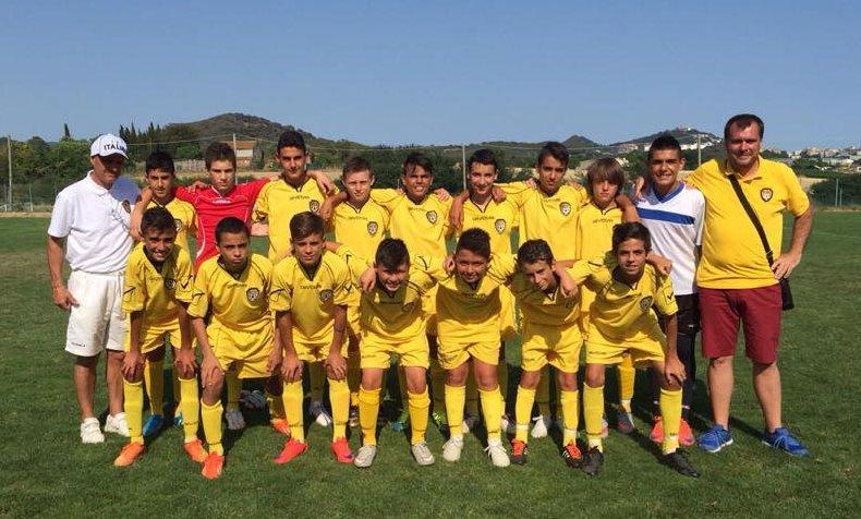 La formazione under 13 della Nagc che ha vinto in Catalogna