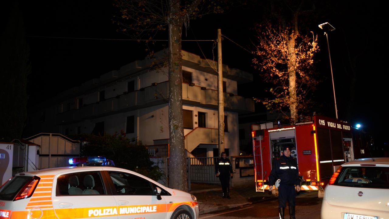 Vigili del fuoco durante un intervento