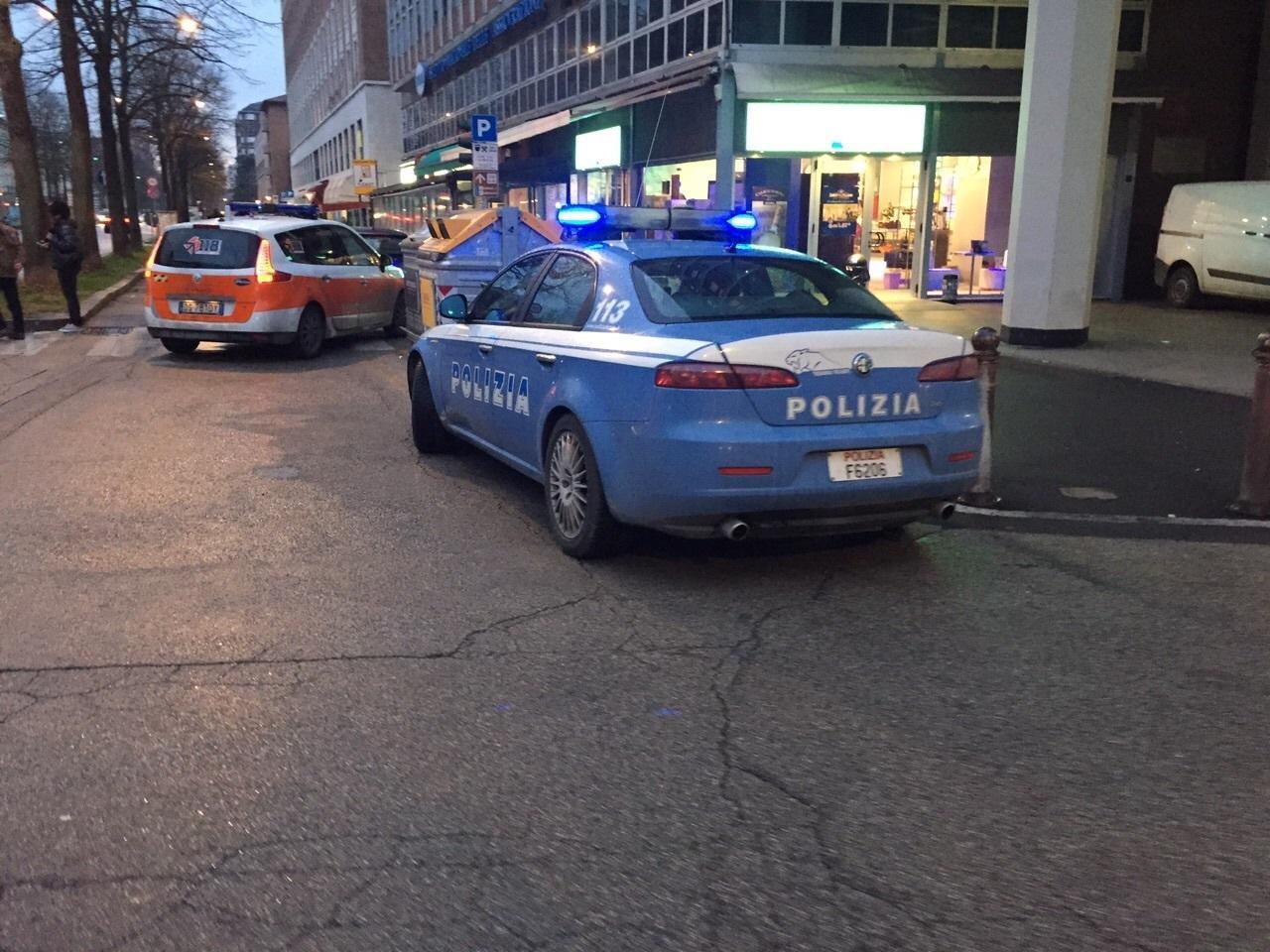 Un intervento della polizia