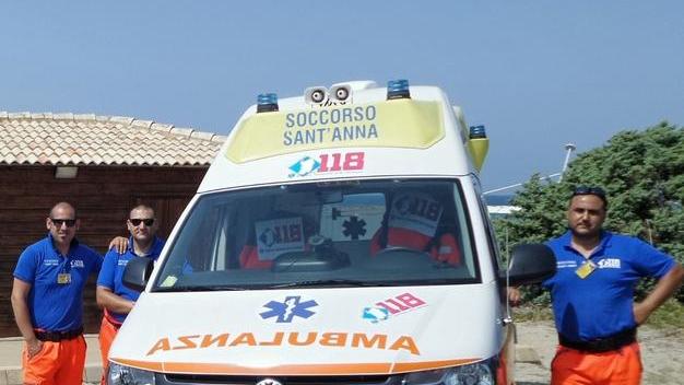 Le ambulanze della Sant’Anna
