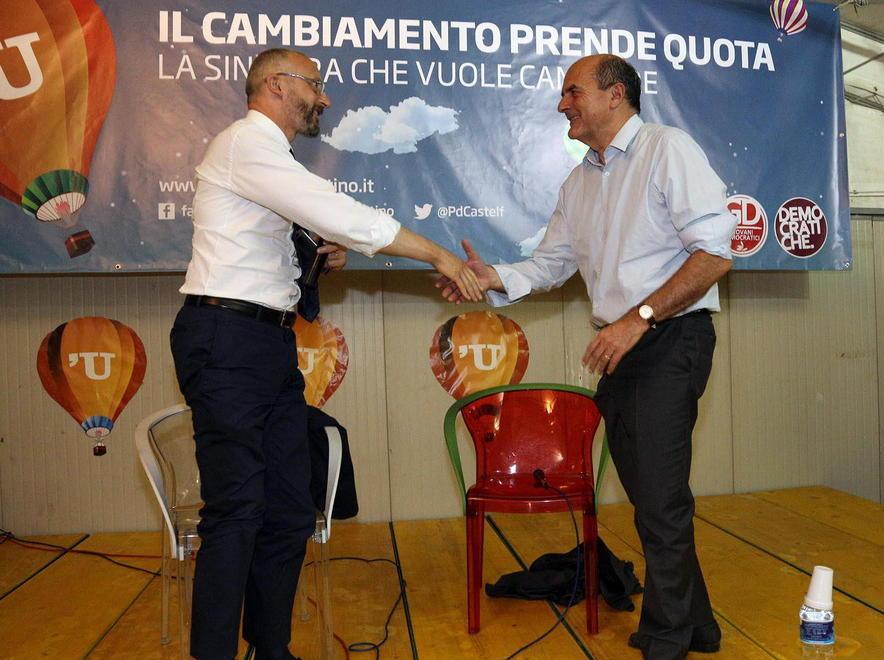 Bagno di folla per Bersani 