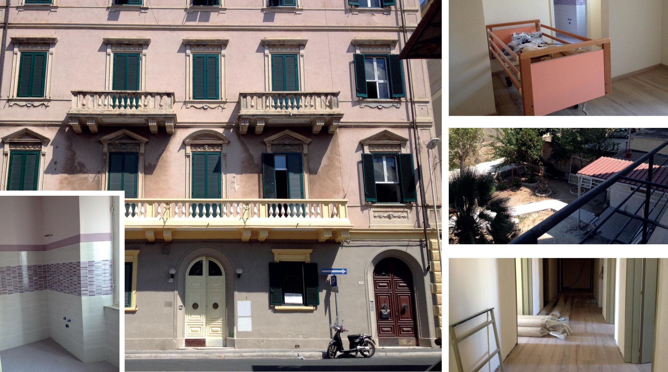 La facciata dell'hotel Gran Sasso in zona viale Carducci e l'interno 