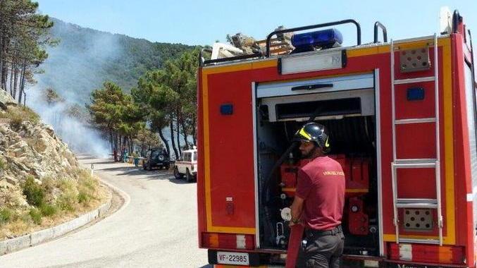Serra, nuovo incendio