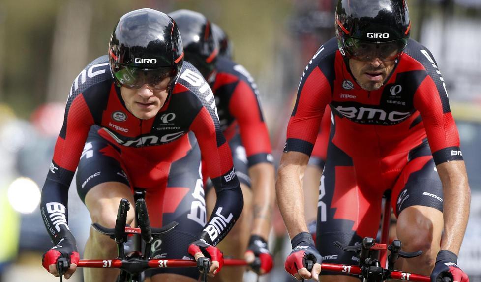 Tour, la crono va alla Bmc primo successo per Caruso 