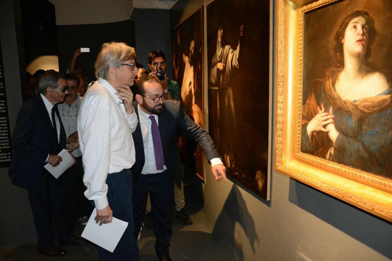La mostra di Caravaggio inaugurata da Vittorio Sgarbi