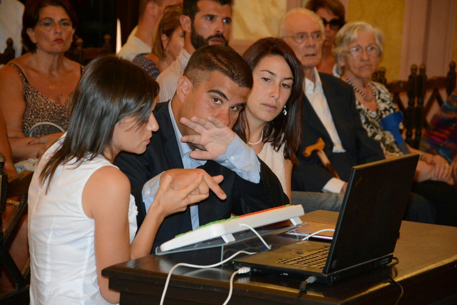 Luca Parodi ha illustrato la sua tesi grazie alla comunicazione aumentativa