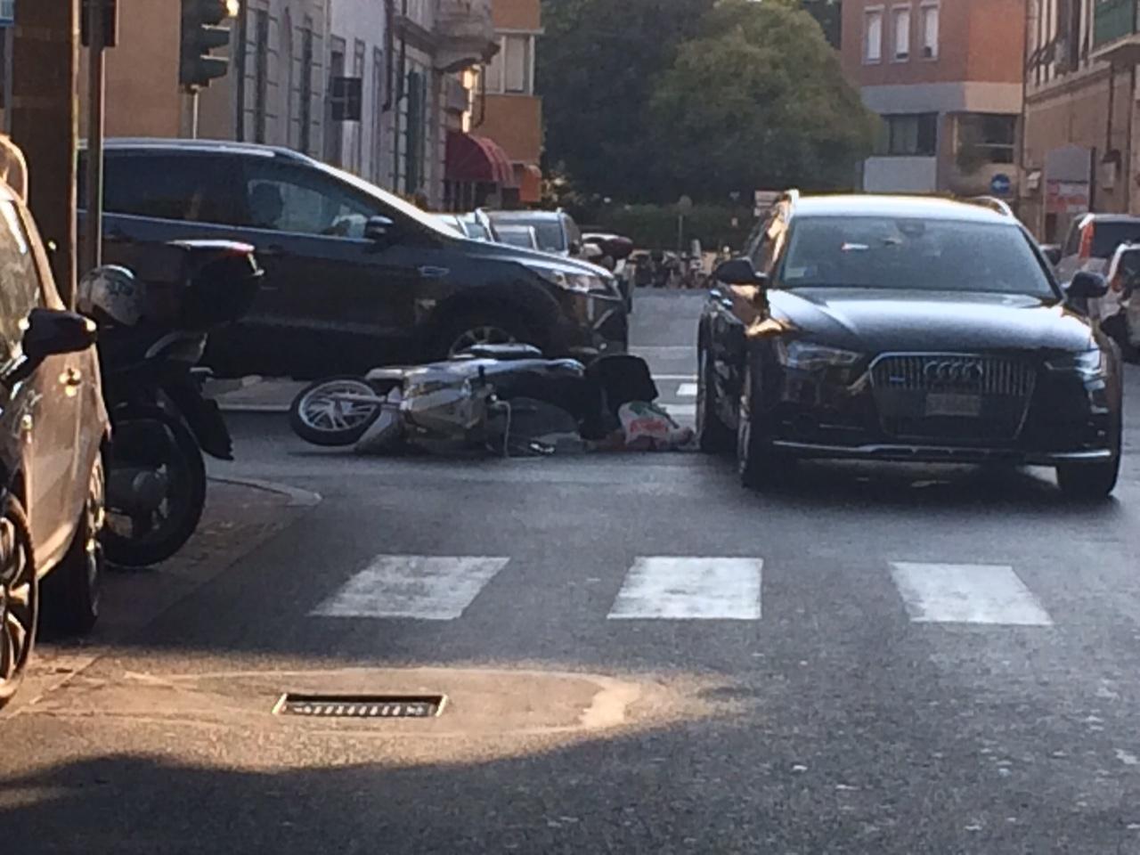 Lo scontro in via Calzabigi 