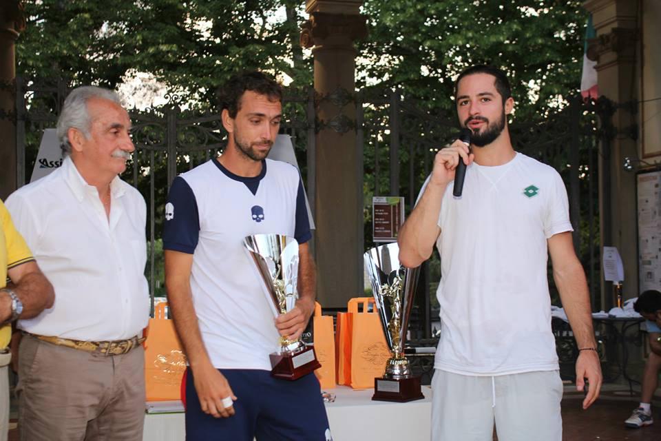 La premiazione dei finalisti della prima edizione del Città di Montecatini di tennis