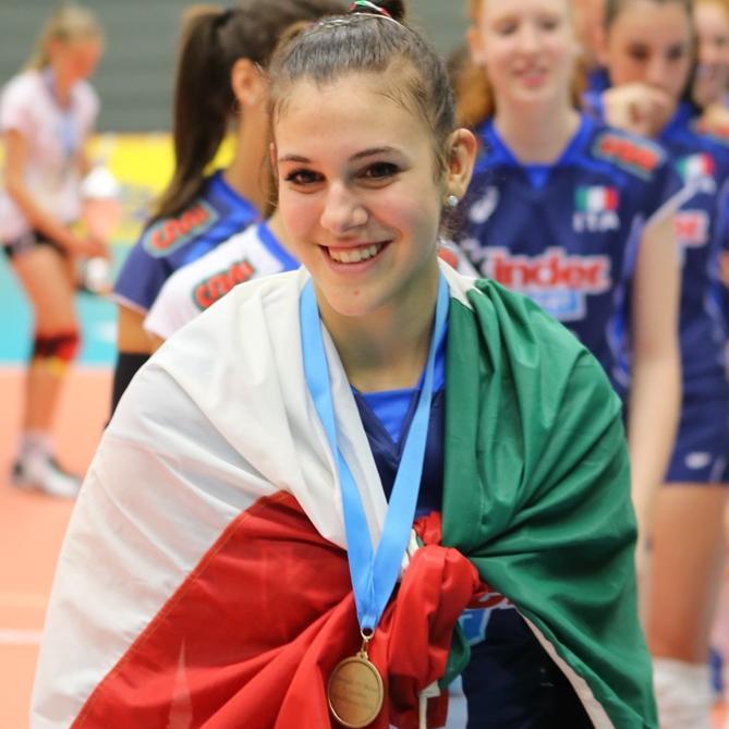 Alessia Orro in maglia azzurra