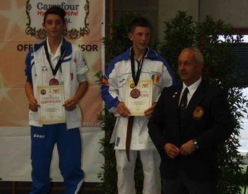 Loris Biasci di bronzo ai campionati europei di karate Wurkf