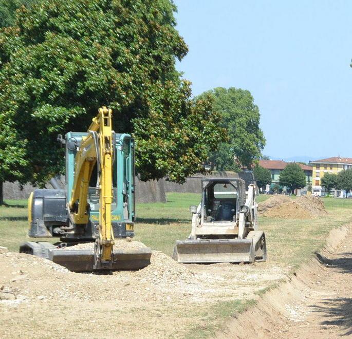 Il nuovo tratto di ciclopista pronto per S.Croce