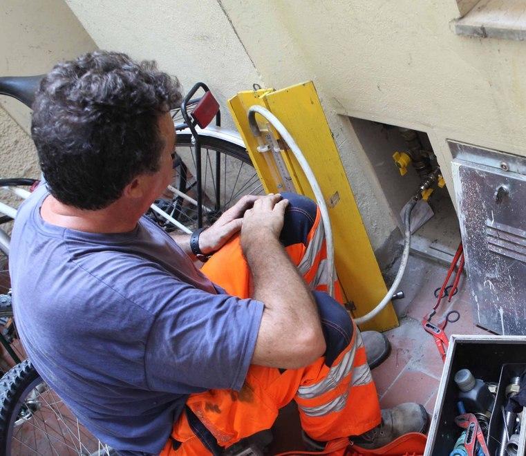Fuga di gas in centro 