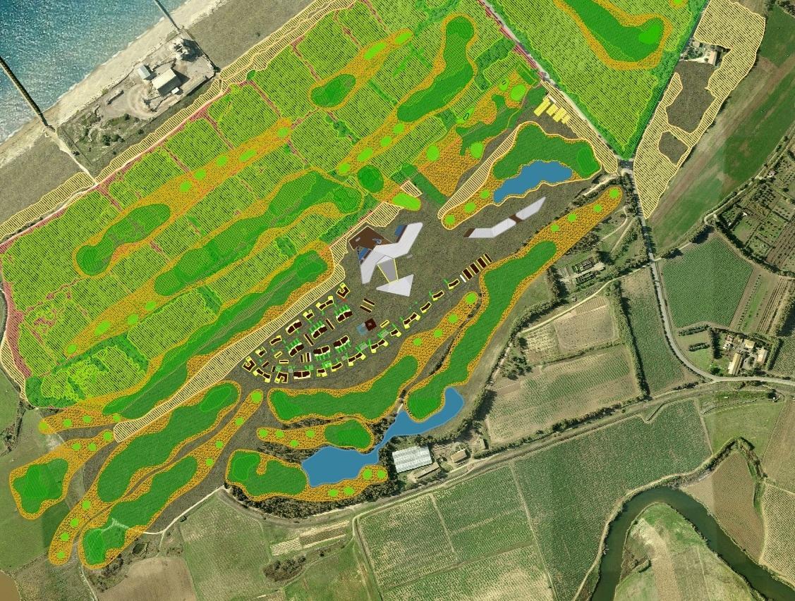 Una tavola del progetto della Ivi per Torregrande