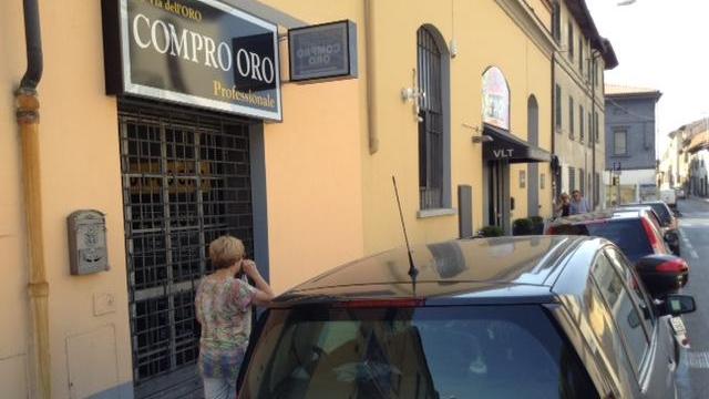 Il compro oro rapinato in via Pomeria
