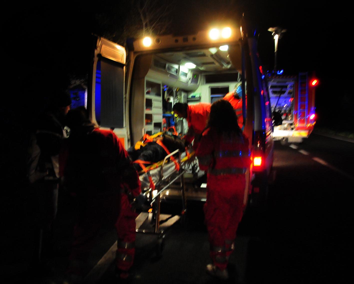 Un soccorso del 118 in un'immagine d'archivio