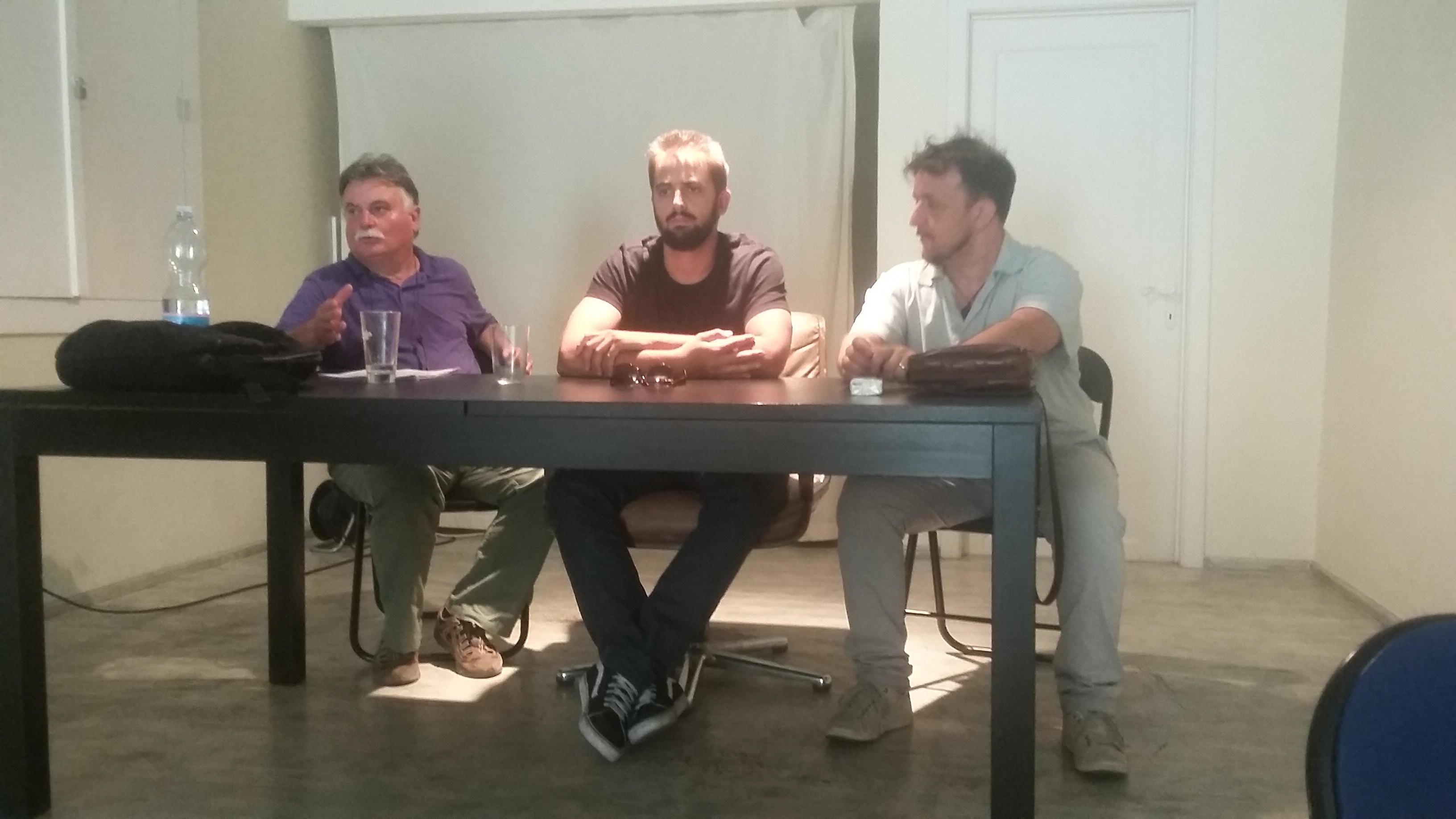 Da sinistra, Manuele Marigolli, Diego Blasi e Luca Bravi