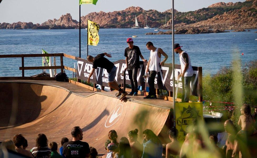 Skate contest a tempo di rock 
