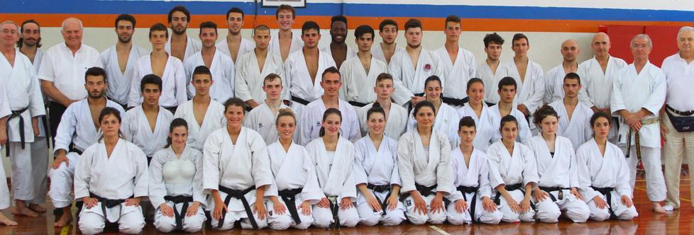 Le Nazionali di kumite radunate nella sede del Furinkazan