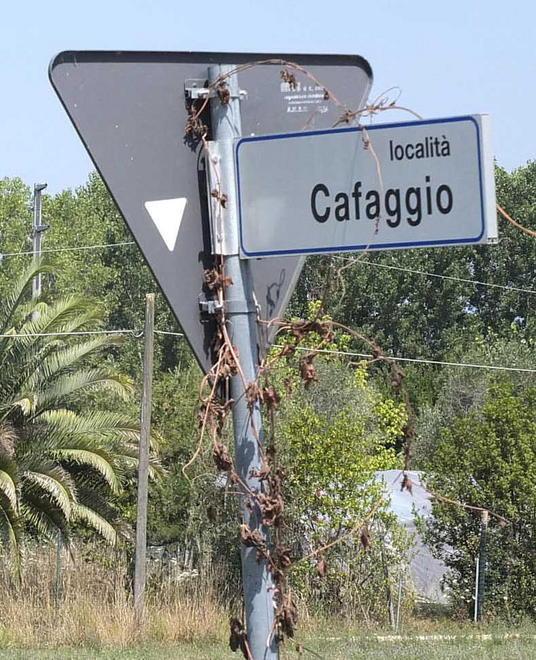 Una zona isolata e poco illuminata alle porte della città