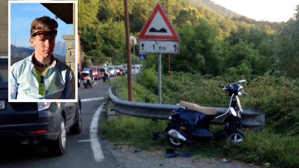 Lorenzo Pinotti e il luogo dell'incidente