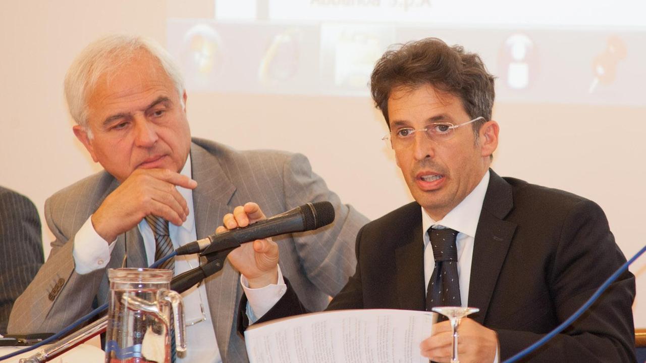 Carlo Marconi e Sandro Murtas in un'immagine d'archivio