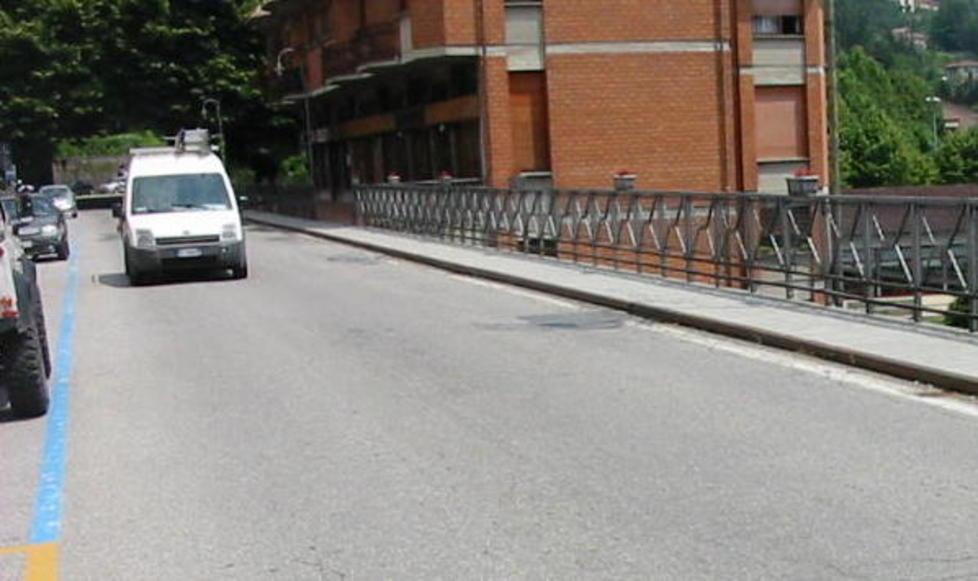 Un tratto di via Pietro Leopoldo, a San Marcello