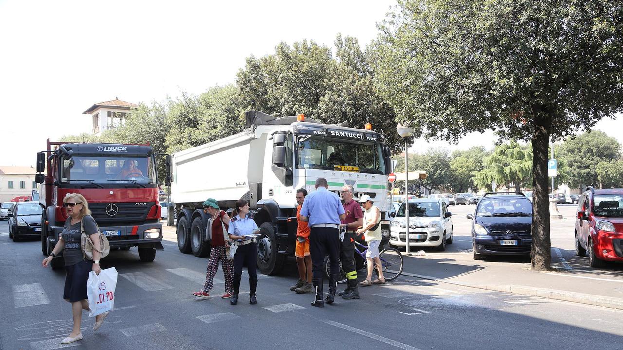 L'incidente in piazza Gramsci