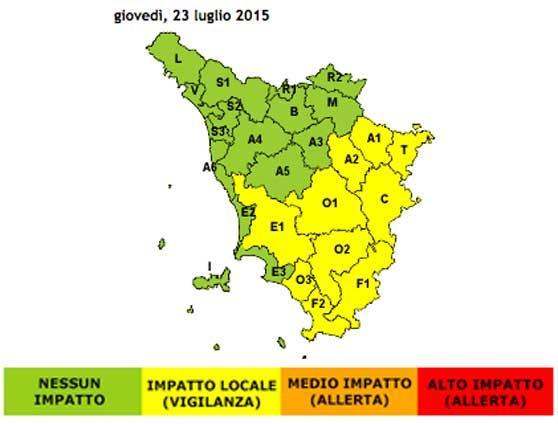 Meteo in Toscana: continua il caldo, ma attenzione ai temporali